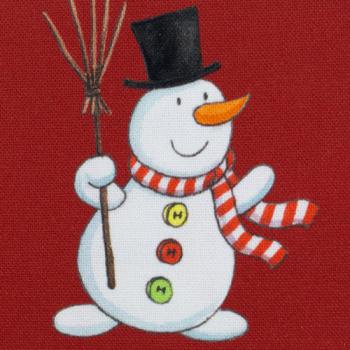 Preview: Baumwoll Panel Happy Christmas by Steinbeck ca. 145cm Rot/Grün Adventskalender